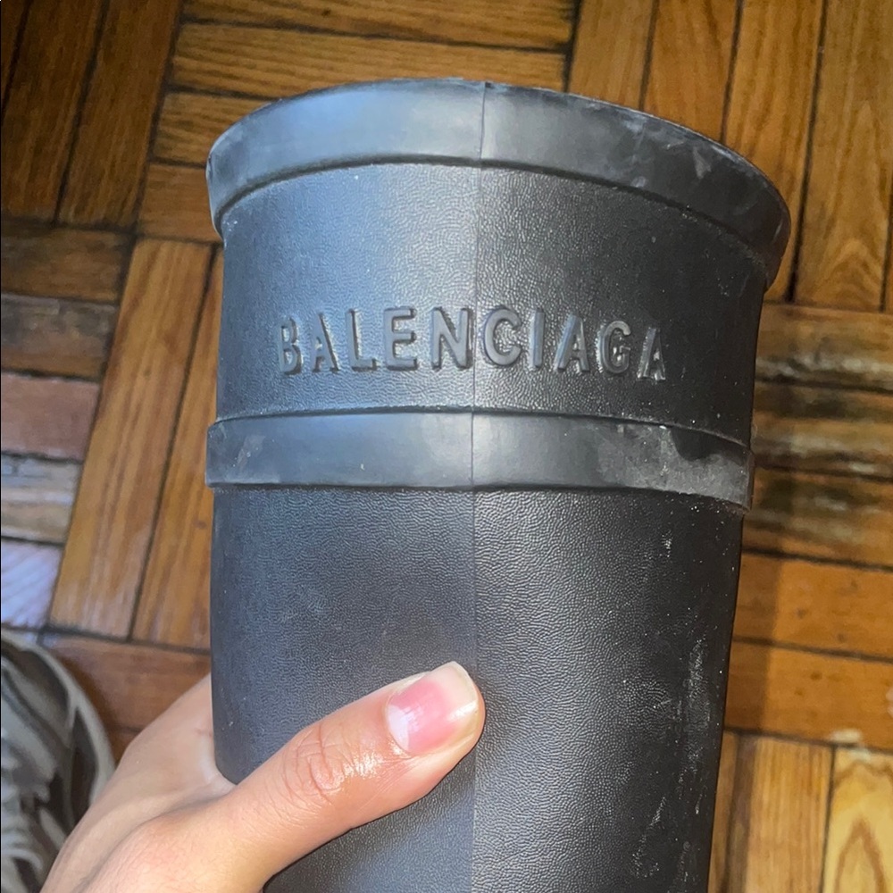 Balenciaga Black Rubber Boots - Picture 2 of 3